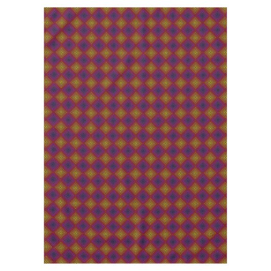 Psychedelic Rainbow Chevron Patroon Tafelkleed (Voorkant)