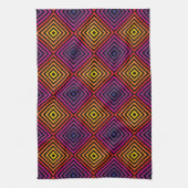 Psychedelic Rainbow Chevron Patroon Theedoek (Verticaal)