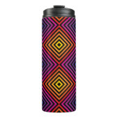 Psychedelic Rainbow Chevron Patroon Thermosbeker (Voorkant)