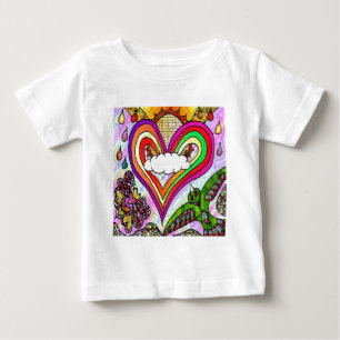Psychedelic Rainbow Heart Art Print