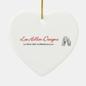 Psychedelic Rainbow Heart Art Print Keramisch Ornament (Achterkant)