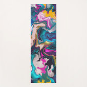 Psychedelic Rainbow Marged Yogamat (Voorkant)