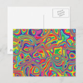 Psychedelic Rainbow Oil Pattern Briefkaart (Voorkant / Achterkant)