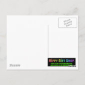 Psychedelic Rainbow Oil Pattern Briefkaart (Achterkant)