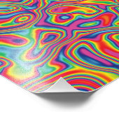 Psychedelic Rainbow Oil Pattern Foto Afdruk (Hoek)