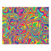 Psychedelic Rainbow Oil Pattern Foto Afdruk (Voorkant)