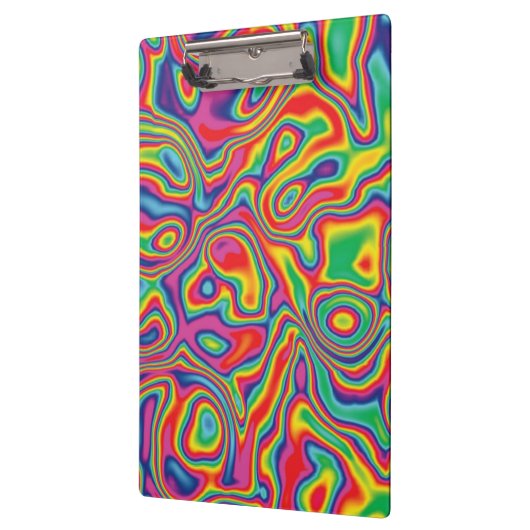 Psychedelic Rainbow Oil Pattern Klembord (Links)