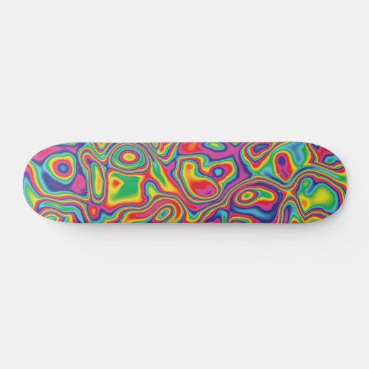 Psychedelic Rainbow Oil Pattern Persoonlijk Skateboard (Horizontaal)