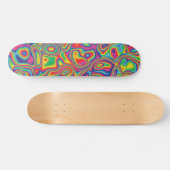 Psychedelic Rainbow Oil Pattern Persoonlijk Skateboard (Horizontaal)