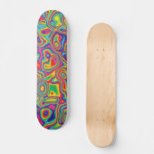 Psychedelic Rainbow Oil Pattern Persoonlijk Skateboard (Voorkant)