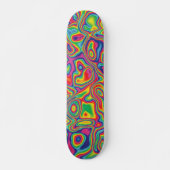 Psychedelic Rainbow Oil Pattern Persoonlijk Skateboard (Voorkant)