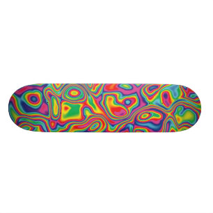 Psychedelic Rainbow Oil Pattern Persoonlijk Skateboard