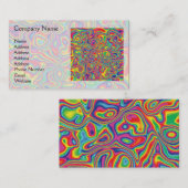 Psychedelic Rainbow Oil Pattern Visitekaartje (Voorkant / Achterkant)