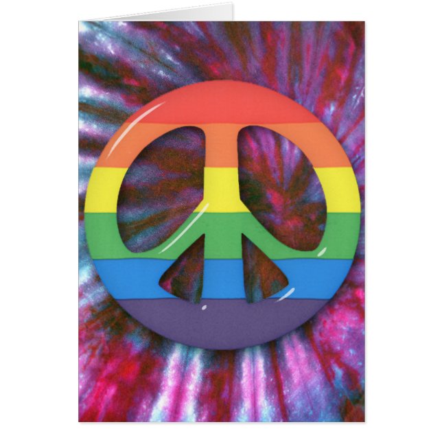 Psychedelic RainBow Peace Symbol (Voorkant)