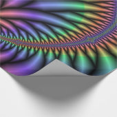 Psychedelic Rainbow Plant Wrapping Paper Cadeaupapier (Hoek)