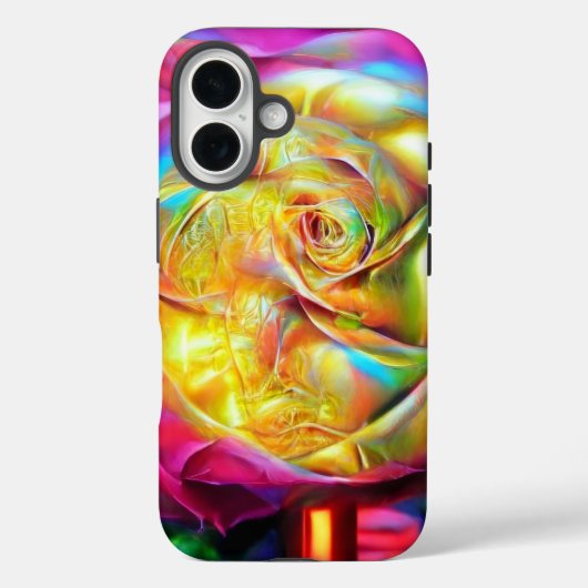 Psychedelic Rainbow-Roos Case-Mate iPhone Case (Achterkant)