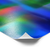 Psychedelic Rainbow-Roos Foto Afdruk (Hoek)