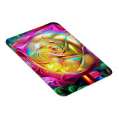 Psychedelic Rainbow-Roos Magneet (Rechterzijde)