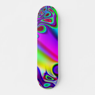 Psychedelic Rainbow Skateboard