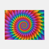 Psychedelic Rainbow Spiral Dep Deurmat (Voorkant)