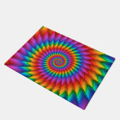 Psychedelic Rainbow Spiral Dep Deurmat (Schuin)