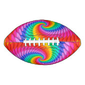 Psychedelic Rainbow Spiral Football (Voorkant)