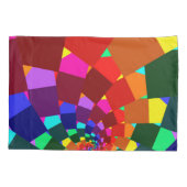 Psychedelic Rainbow Spiral Pillowcases Kussensloop (Achterkant-Links)