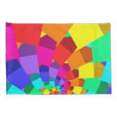 Psychedelic Rainbow Spiral Pillowcases Kussensloop (Achterkant-Rechts)