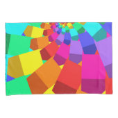 Psychedelic Rainbow Spiral Pillowcases Kussensloop (Voorkant-Rechts)