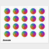 Psychedelic Rainbow Spiral Sticker (Vel)