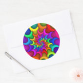 Psychedelic Rainbow Spiral Sticker (Envelop)