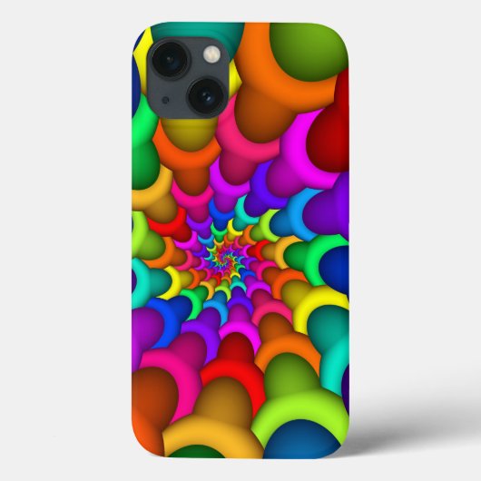 Psychedelic Rainbow Spiral Xtreme iPhone 6/6s Hoes (Achterkant)