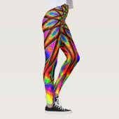 Psychedelic Rainbow Star Leggings (Rechts)