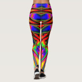 Psychedelic Rainbow Star Leggings (Achterkant)