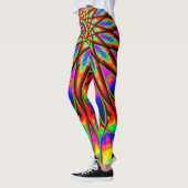 Psychedelic Rainbow Star Leggings (Links)
