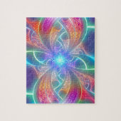 Psychedelic Rainbow Swirls Fractal Pattern Legpuzzel (Verticaal)