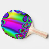 Psychedelic Rainbow Tafeltennisbatje (Zijkant)