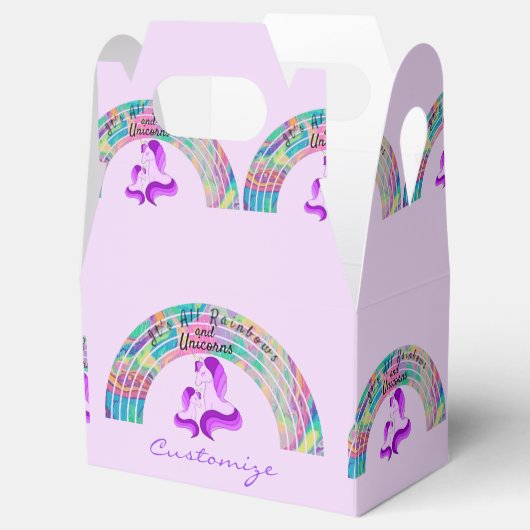 Psychedelic Rainbows and Unicorns Thunder_Cove Bedankdoosjes (Geopend)