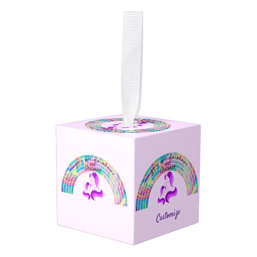 Psychedelic Rainbows and Unicorns Thunder_Cove Decoratie (Voorkant hoekig)