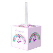 Psychedelic Rainbows and Unicorns Thunder_Cove Decoratie (Achter hoekig)