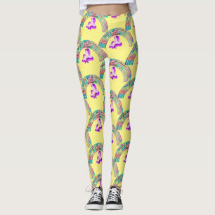 Psychedelic Rainbows and Unicorns Thunder_Cove  Leggings