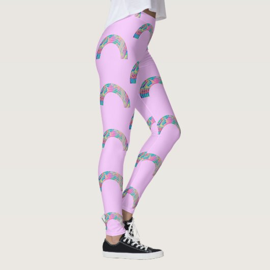 Psychedelic Rainbows and Unicorns Thunder_Cove Leggings (Rechts)