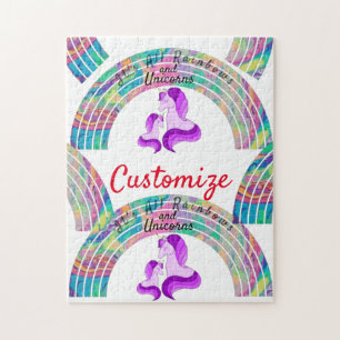 Psychedelic Rainbows and Unicorns Thunder_Cove Legpuzzel