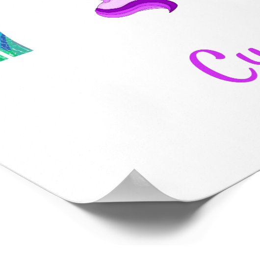 Psychedelic Rainbows and Unicorns Thunder_Cove Poster (Hoek)