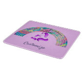 Psychedelic Rainbows and Unicorns Thunder_Cove Snijplank (Hoek)