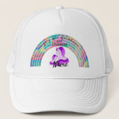 Psychedelic Rainbows and Unicorns Thunder_Cove Trucker Pet (Voorkant)