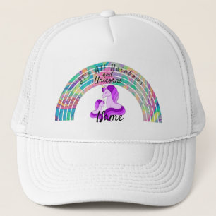 Psychedelic Rainbows and Unicorns Thunder_Cove Trucker Pet