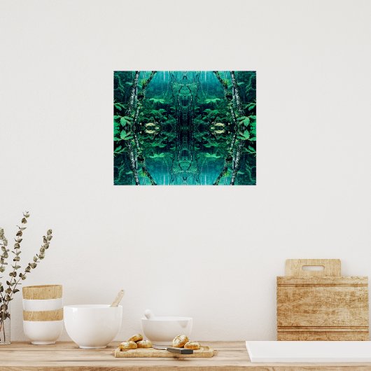 Psychedelic Rainforest Poster (Keuken)