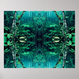 Psychedelic Rainforest Poster