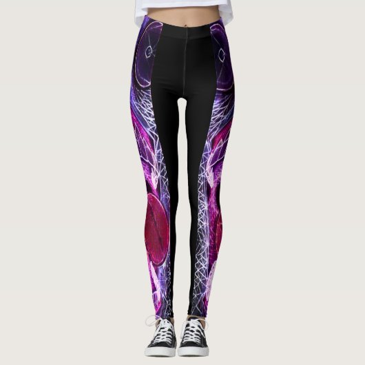 Psychedelic Raver Party Leggings (Voorkant)